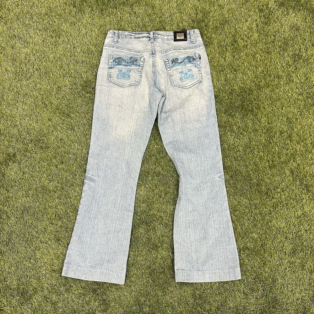 Y2K Spicy Light Wash Jeans Sz 30 Jeweled And Embroidered - Picture 2 of 9